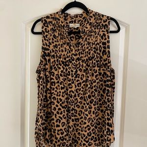 Treasure and Bond Cheetah Blouse